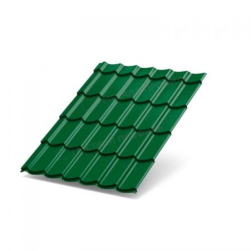 Металлочерепица МП Ламонтерра X 0.45 RAL6002 Зеленый лист
