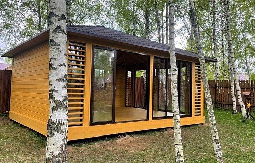 Застеклённая беседка Александрия