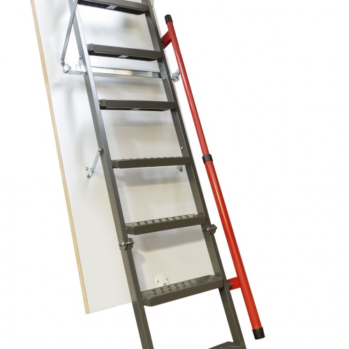 Металлическая лестница для высоких потолков Fakro LMP 70x144x300-366