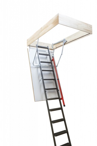 Металлическая лестница для высоких потолков Fakro LMP 70x144x300-366