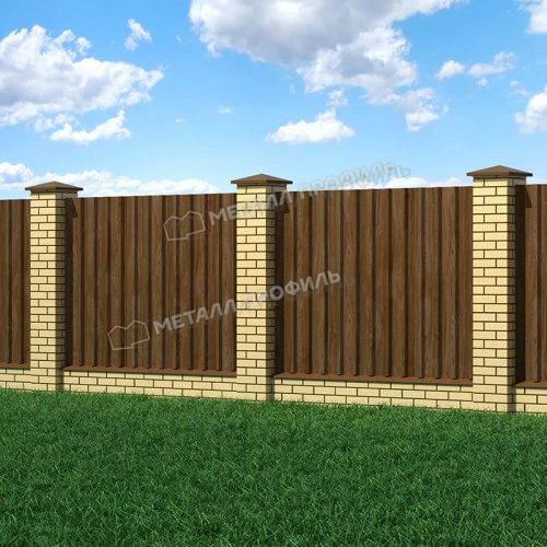 Профнастил МП-35x1035-B (ECOSTEEL_MA-01-МореныйДуб-0,5)