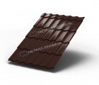Металлочерепица МП Ламонтерра-XL 0.45 RAL8017 Коричневый шоколад