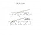 Металлочерепица МП Ламонтерра X NormanMP 0.5 RAL9002 Серо-белый