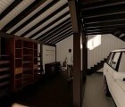 Фахверковый гараж для двух машин с комнатой отдыха Рублёвский