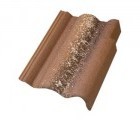 Боковая цементно-песчаная черепица Адрия коричневая
